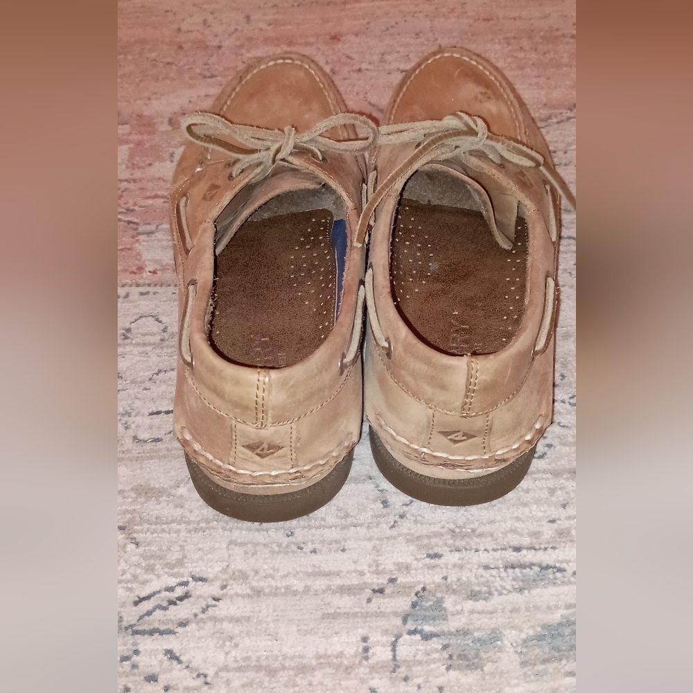 Sperry Brown Leather Lace Up Boat Shoes Men's Size 11.5 W - Picture 8 of 11